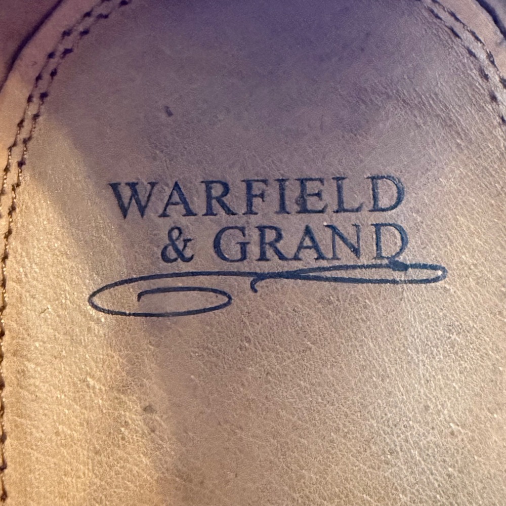 Warfield & Grand Logan Cap Toe Oxford Dress Shoes Men Brown Leather Size 9 - Picture 3 of 9